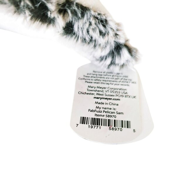 Mary Meyer FabFuzz Pelican Sam Plush Beanie Toy Sea Bird 12" Item 58970 - Picture 4 of 6